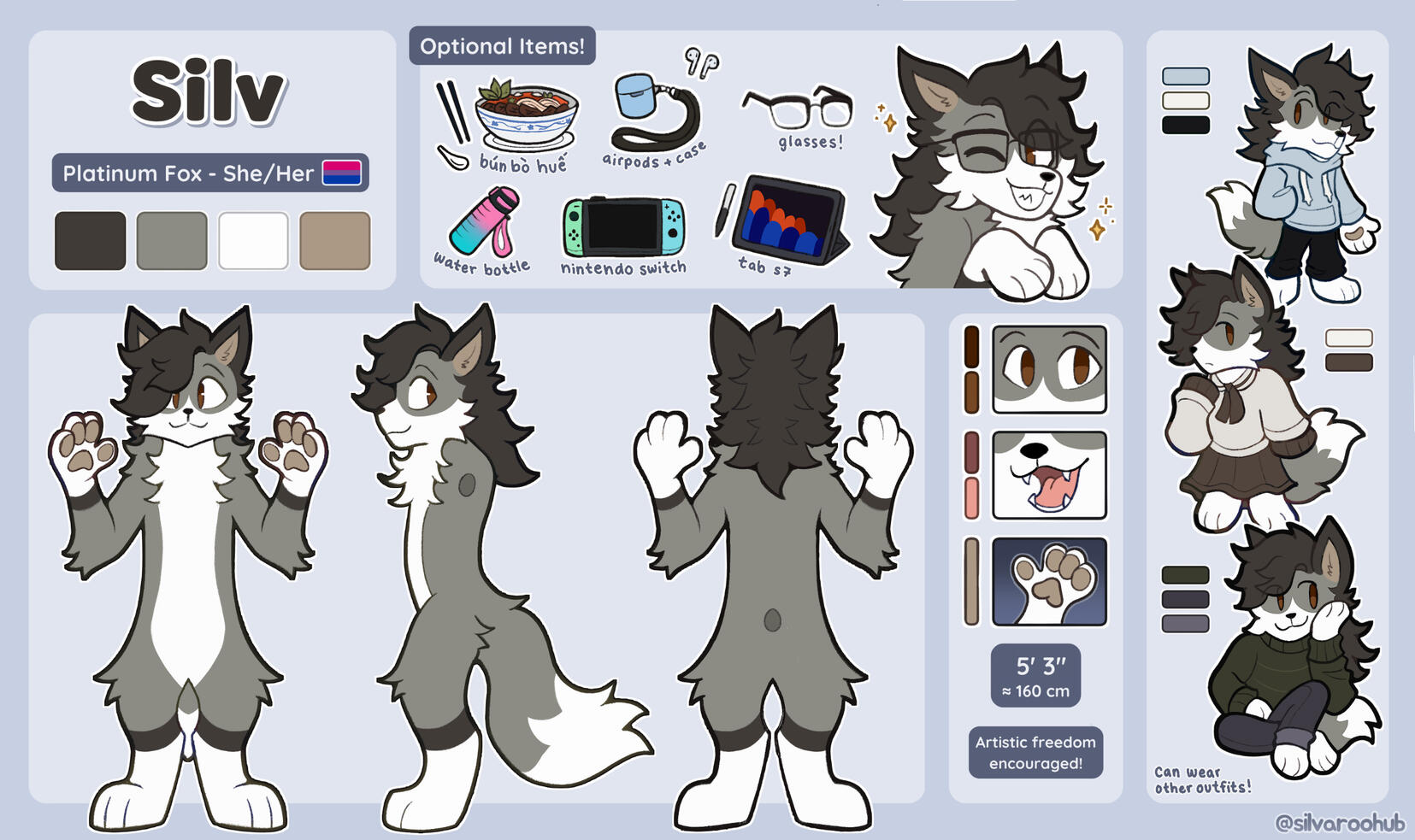 Kray - Reference Price: $115 Base Price ($90) + tenue chibi ($10) + Accessories/objets ($15) = $115
