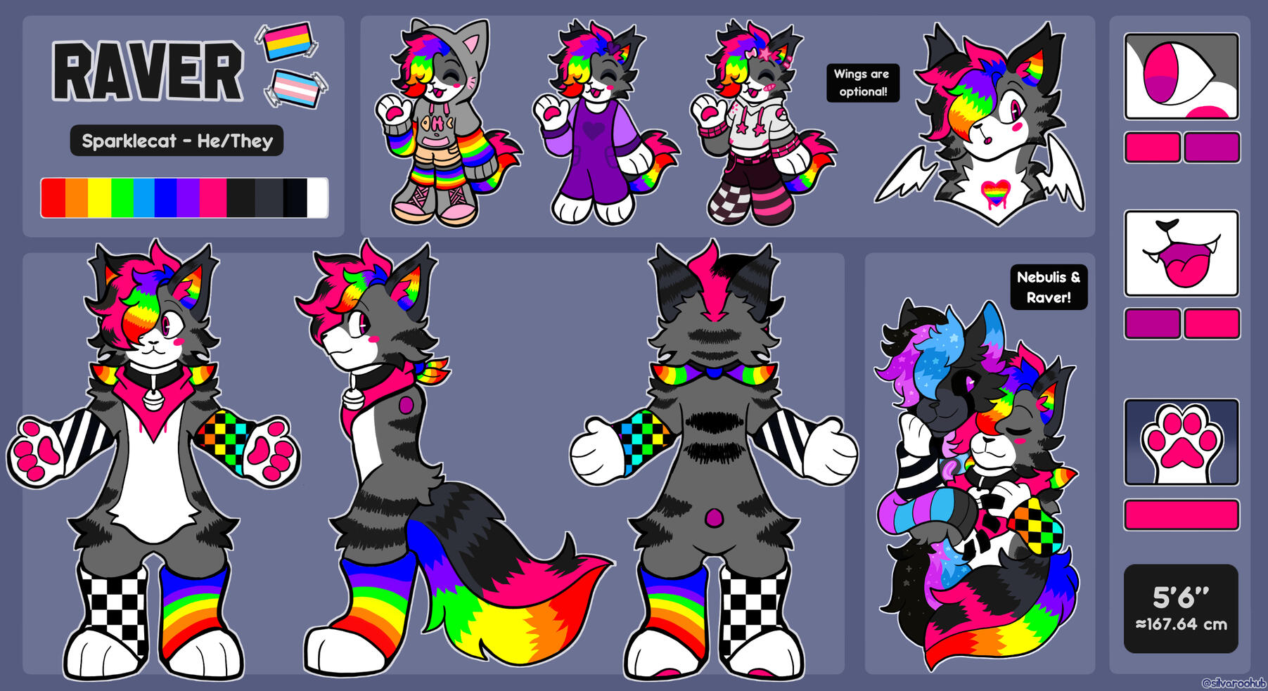 Raver – Prix indicatif : 120 $ Prix de base (90 $) + tenue chibi (10 $) + halfbody supp. (20 $) = 120 $